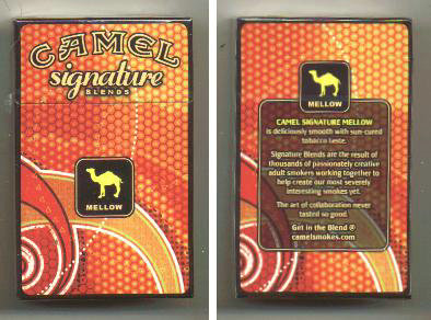 Camel Signature Blends Mellow cigarettes hard box